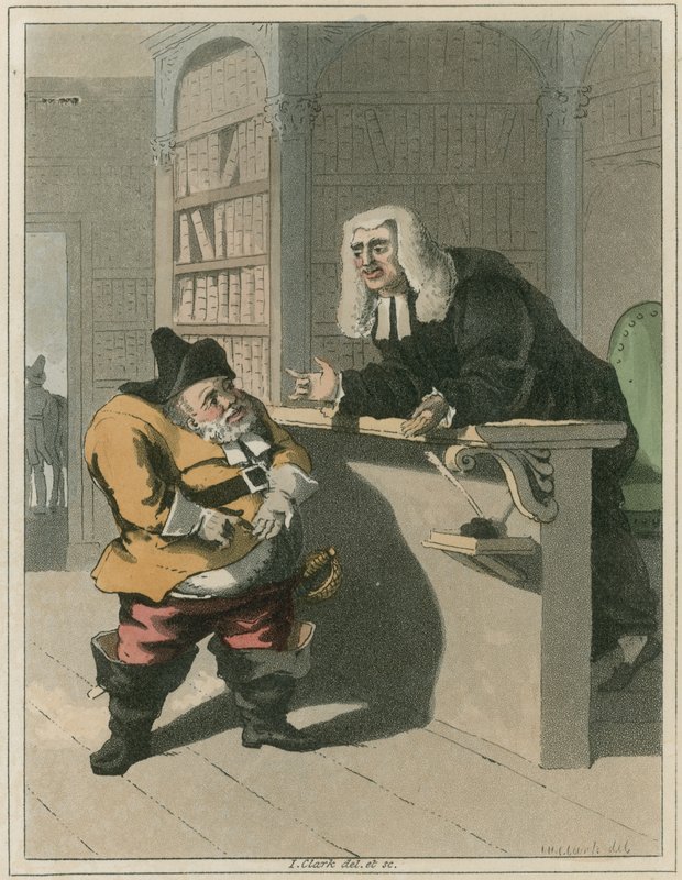 Illustratie uit Hudibras door Samuel Butler door I Clark