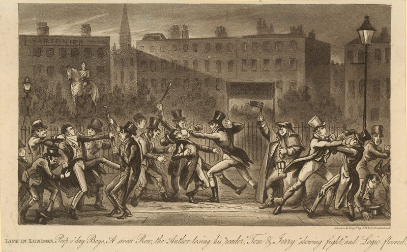 Leven in Londen door Isaac, Robert and George Cruikshank