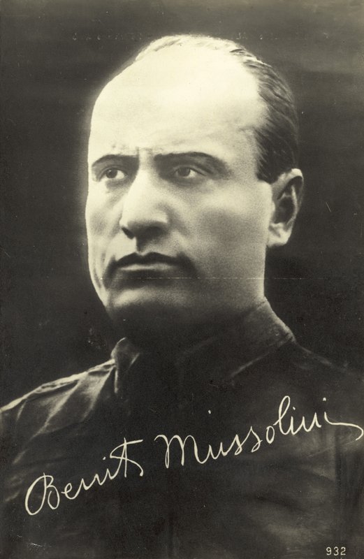 Benito Mussolini door Italian Photographer