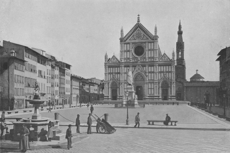 Florence, Piazza S Croce door Italian Photographer