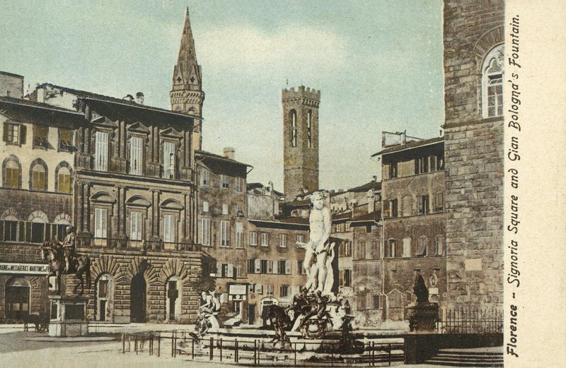 Florence, Italië, Piazza Signoria door Italian Photographer
