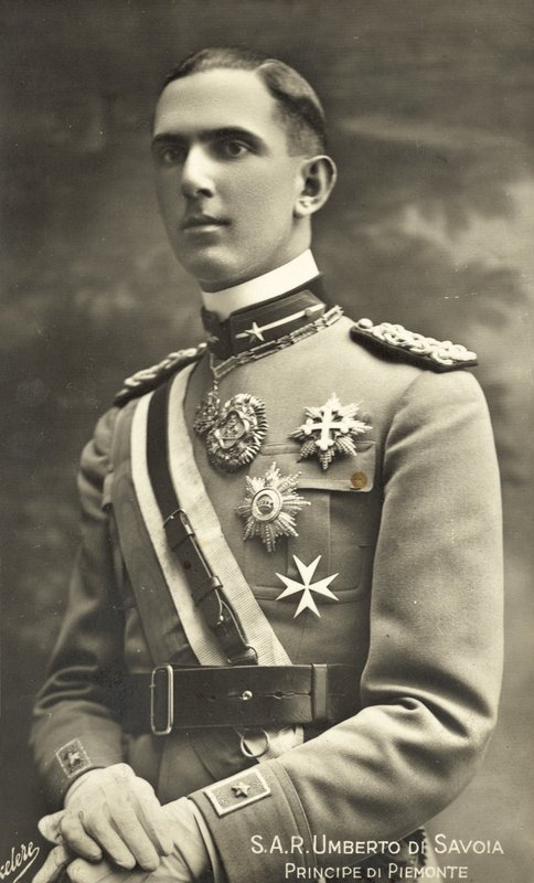 Koning Umberto II van Italië door Italian Photographer