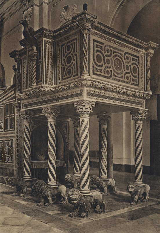 Napels: Ravello, Duomo, Pulpito door Italian Photographer