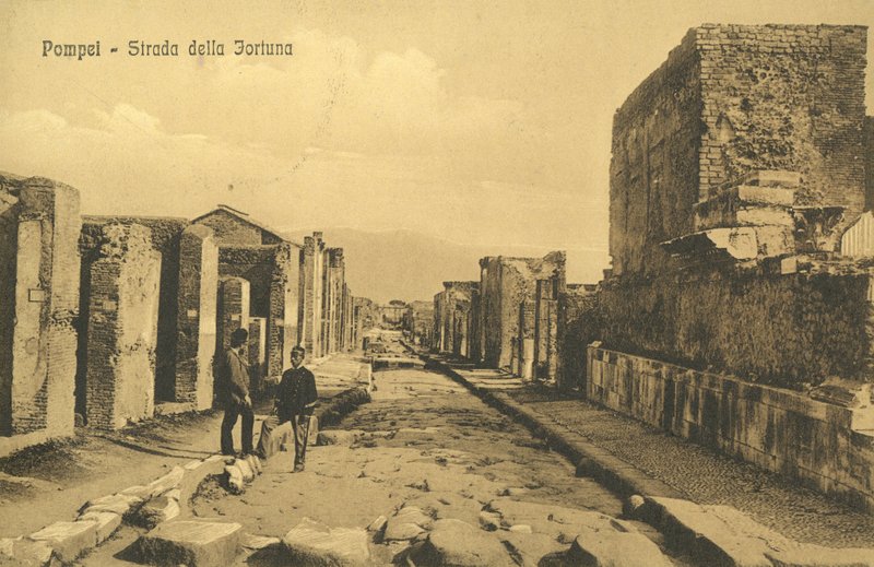 Pompei, Italië, Strada della Fortuna door Italian Photographer