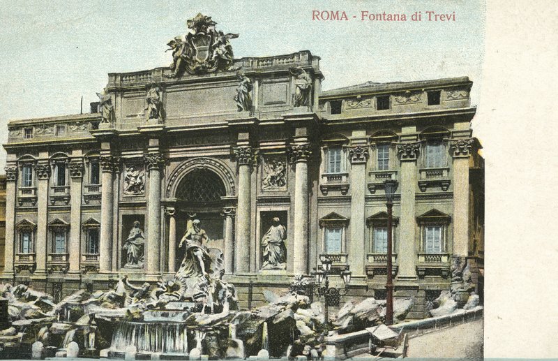 Rome, Italië, Trevi Fontein door Italian Photographer