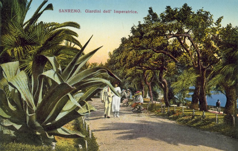 San Remo, Italië, Giardini Del Imperatrice door Italian Photographer