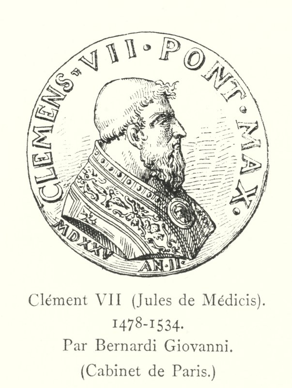 Clement VII, Jules de Medicis door Italian School