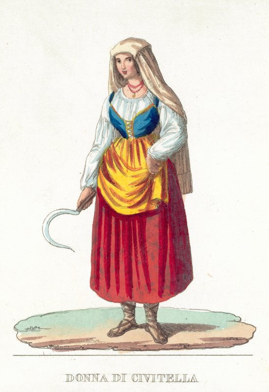 Donna Di Civitella door Italian School
