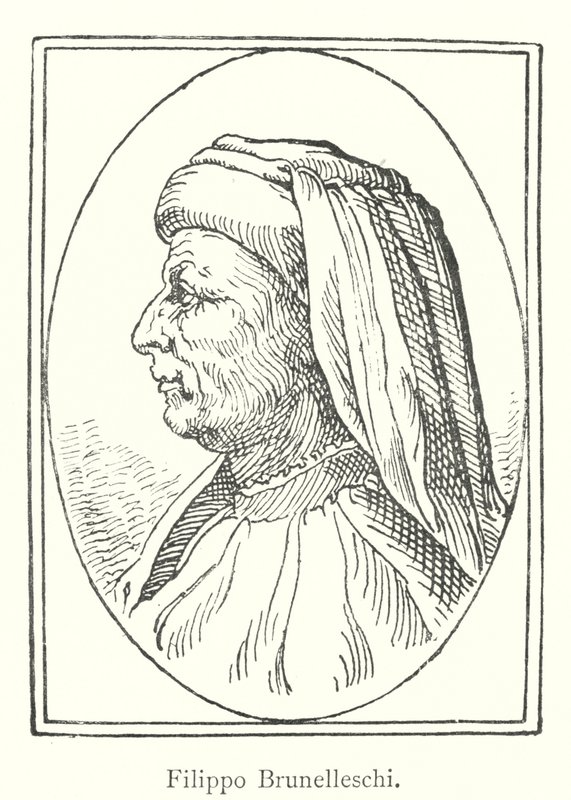 Filippo Brunelleschi (gravure) door Italian School
