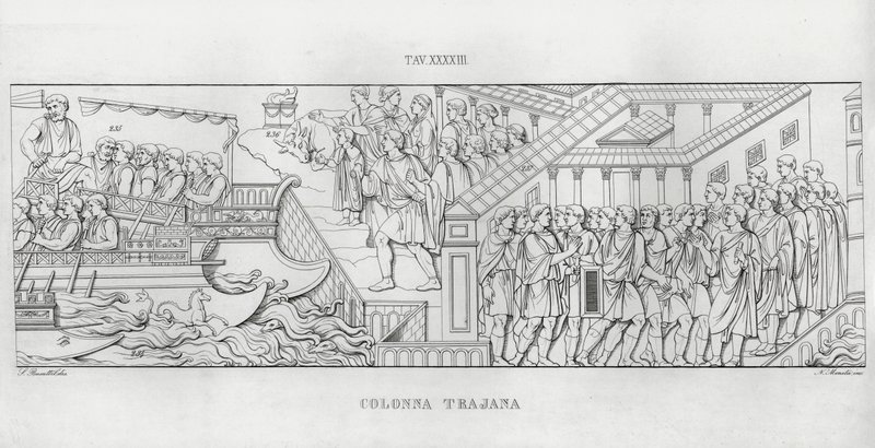 La Colonna Trajana, Trajanus