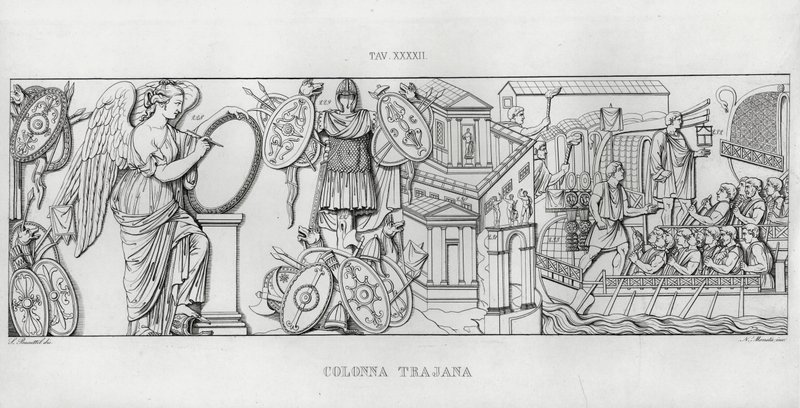La Colonna Trajana, Trajanus
