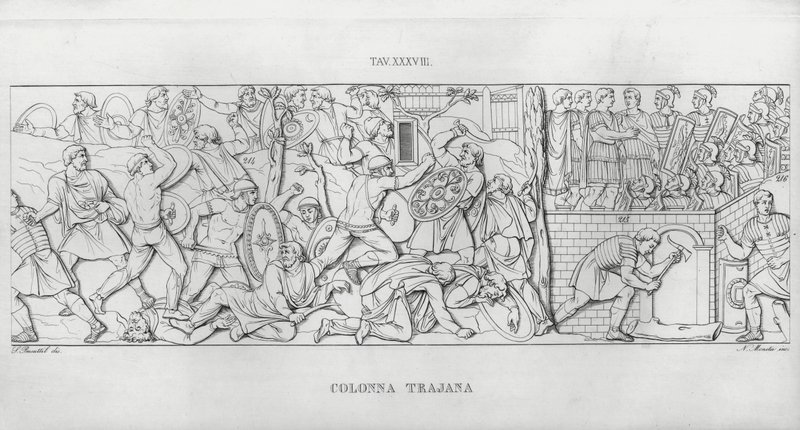 La Colonna Trajana, Trajanus