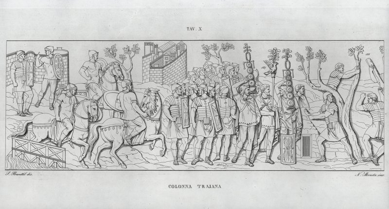 La Colonna Trajana, Trajanus