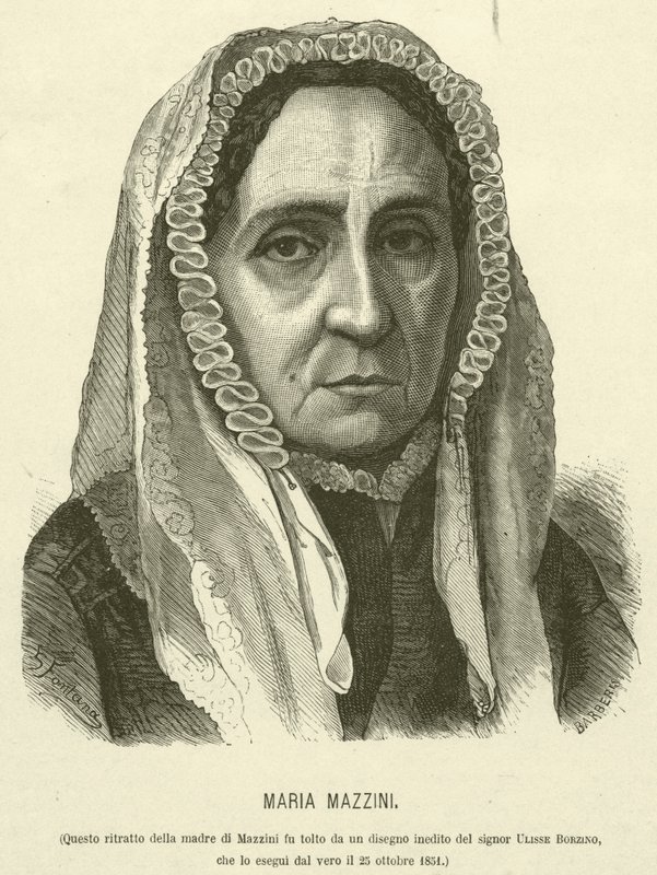 Maria Mazzini (gravure) door Italian School