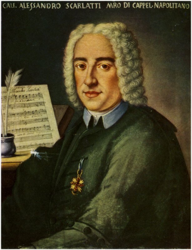 Portret van Alessandro Scarlatti door Italian School