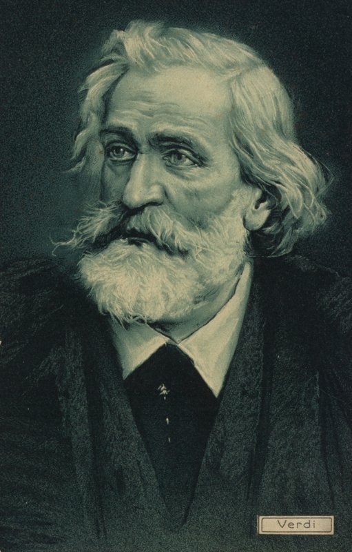 Portret van Giuseppe Verdi door Italian School