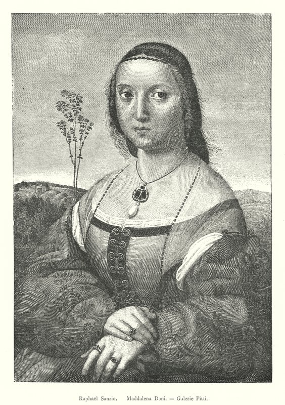 Maddalena Doni, Galerie Pitti (gravure) door Italian School