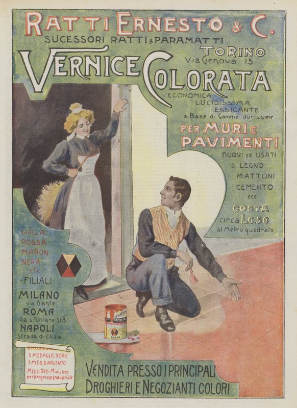 Ratten Ernesto  C (kleurenlitho) door Italian School