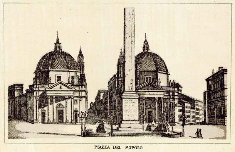 Rome: Piazza Del Popolo door Italian School