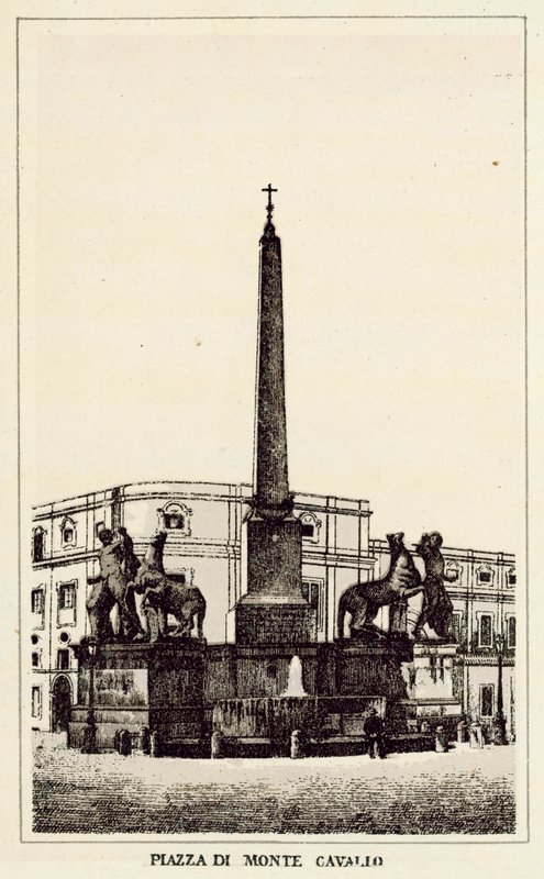 Rome: Piazza di Monte Cavallo door Italian School