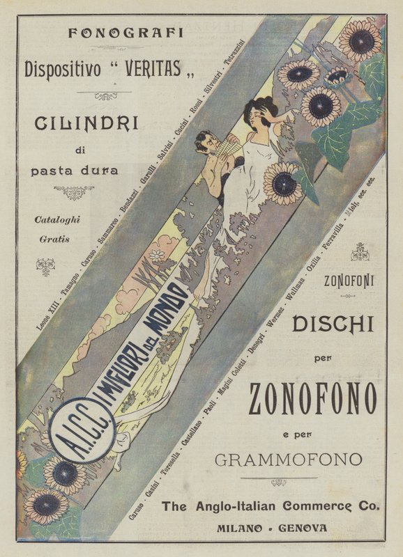 The Anglo-Italian Commerce Co (kleurenlitho) door Italian School