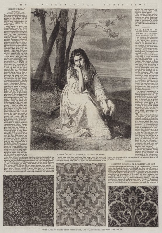 De Internationale Tentoonstelling (gravure) door Italian School