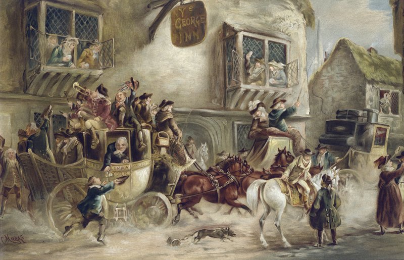 The George Inn, York door J.C. Maggs