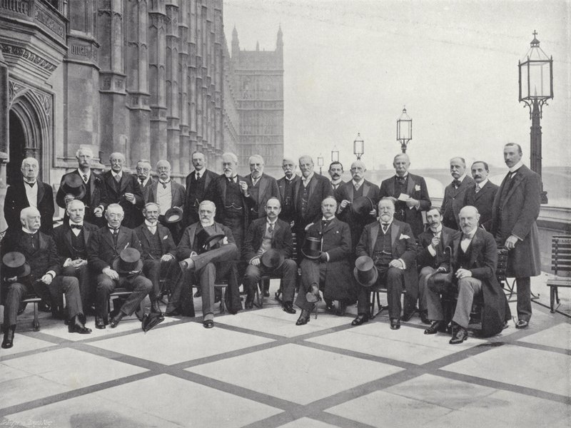 Groep van Edelen en Lagerhuisleden door J. Benjamin Stone