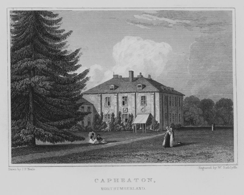 Capheaton, Northumberland door John Preston Neale