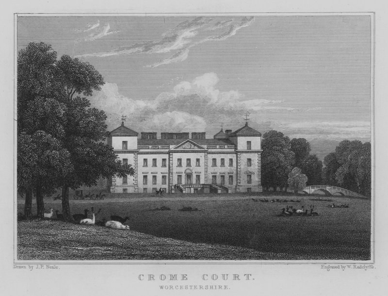 Crome Court, Worcestershire door John Preston Neale