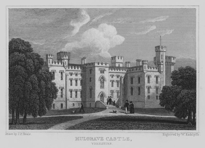 Mulgrave Castle, Yorkshire door John Preston Neale