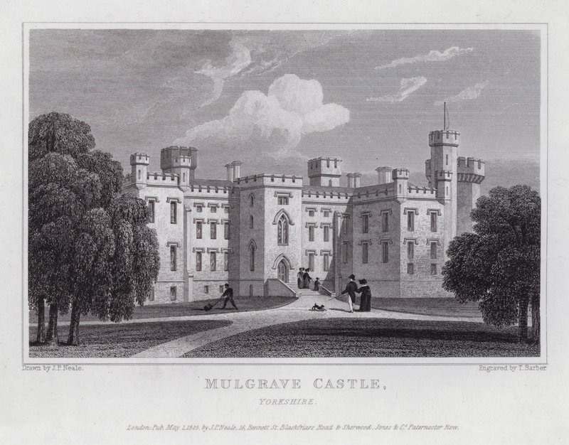 Mulgrave Castle, Yorkshire door John Preston Neale
