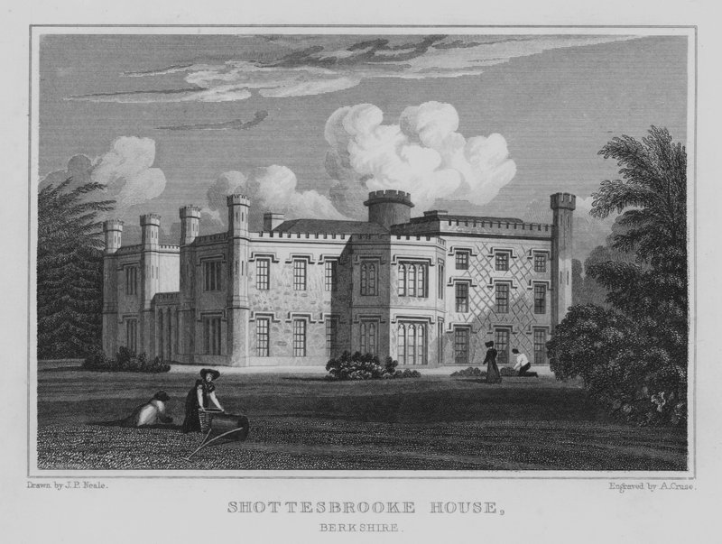 Shottesbrooke House, Berkshire door John Preston Neale