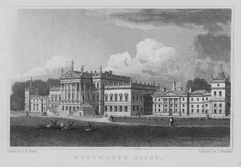 Wentworth House, Yorkshire door John Preston Neale