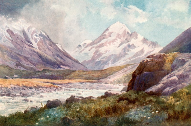 Mount Cook, Nieuw-Zeeland door J. Williamson