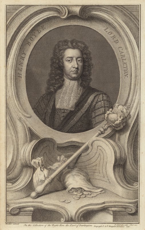 Henry Boyle, 1e Baron Carleton, Anglo-Ierse politicus door Jacobus Houbraken