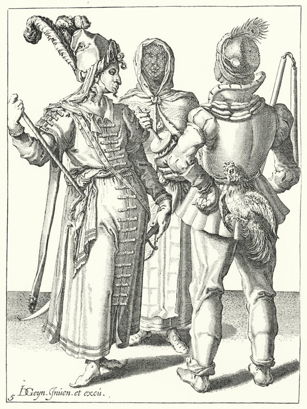 Maskerade door Jacques II de Gheyn