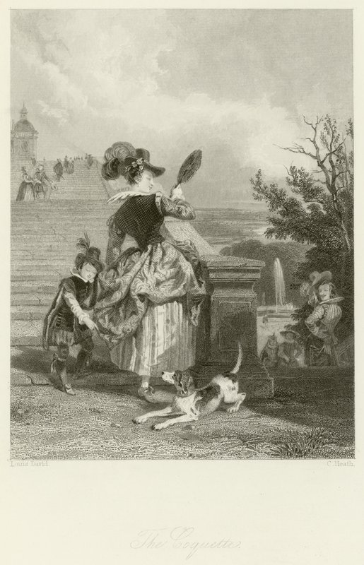 De Kokette door Jacques Louis David
