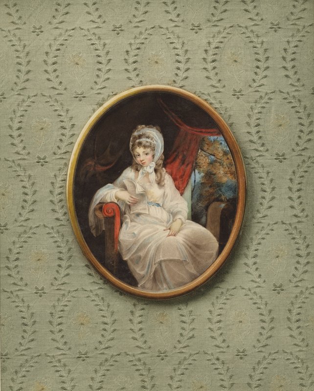 Portret van een onbekende vrouw door Jakob Axel Gillberg