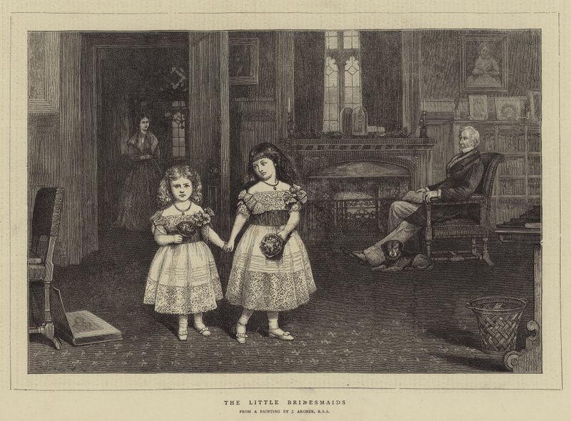De kleine bruidsmeisjes door James Archer