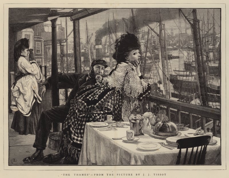 De Theems door James Jacques Joseph Tissot