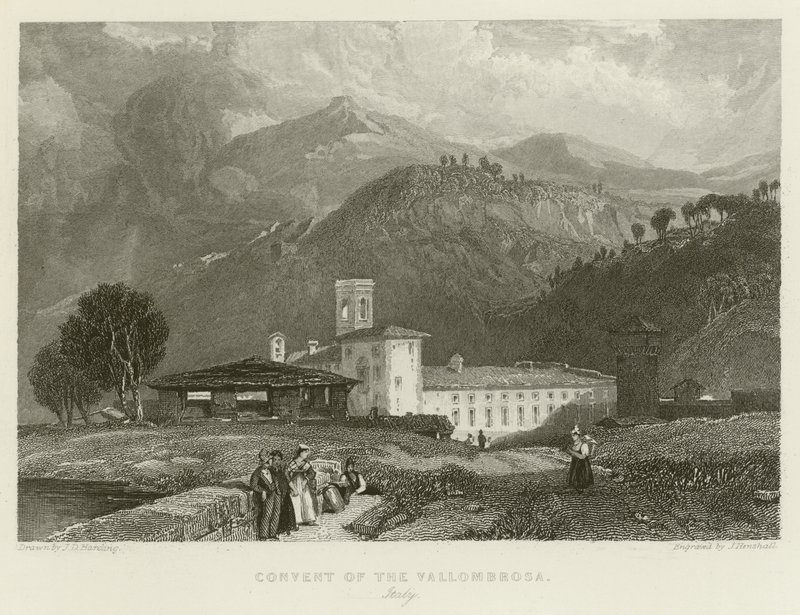 Klooster van de Vallombrosa door James Duffield Harding