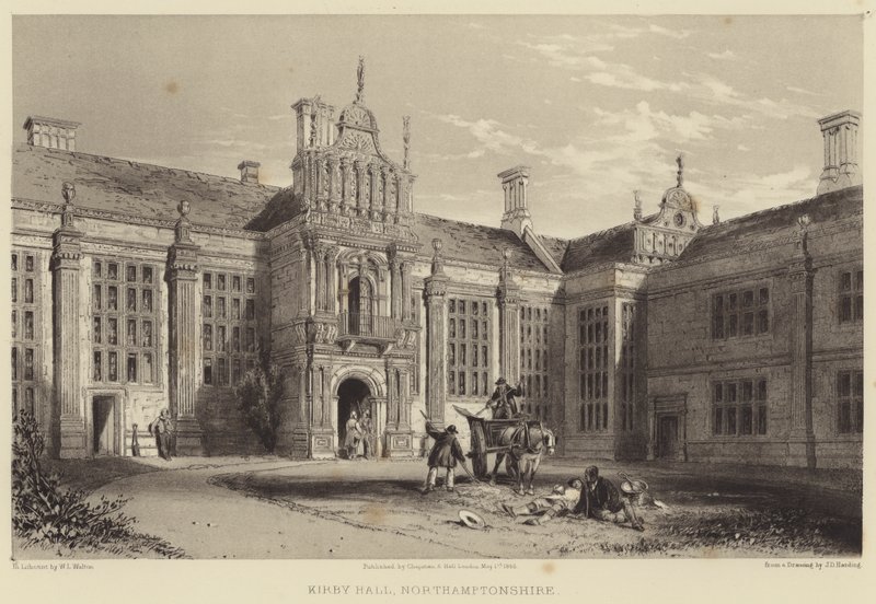 Kirby Hall, Northamptonshire door James Duffield Harding