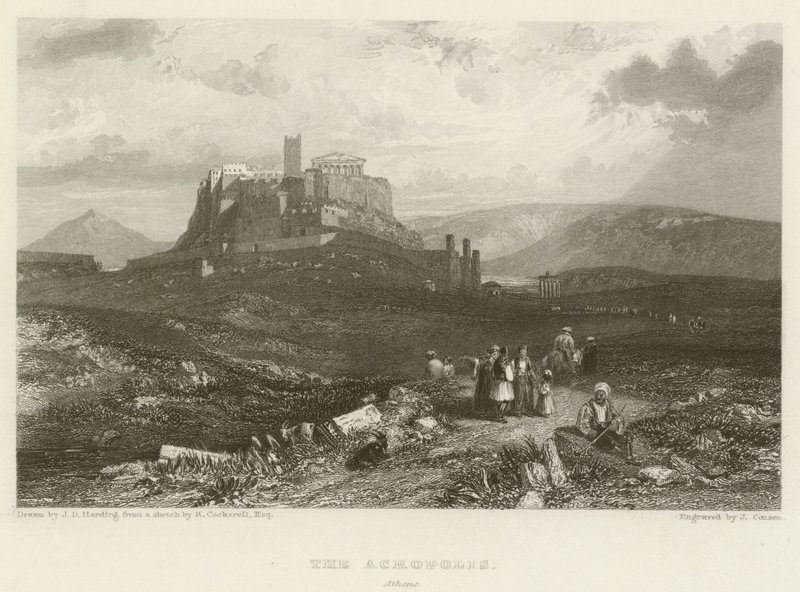 De Akropolis, Athene door James Duffield Harding