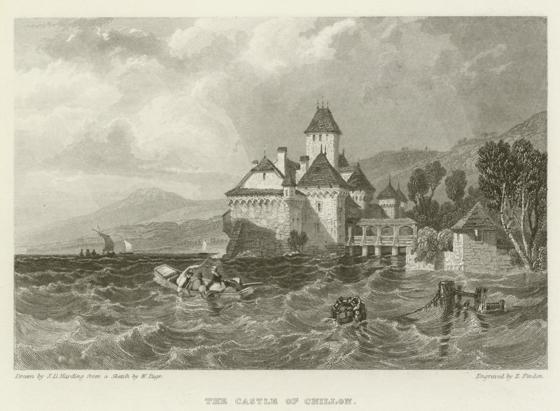 Het kasteel van Chillon door James Duffield Harding