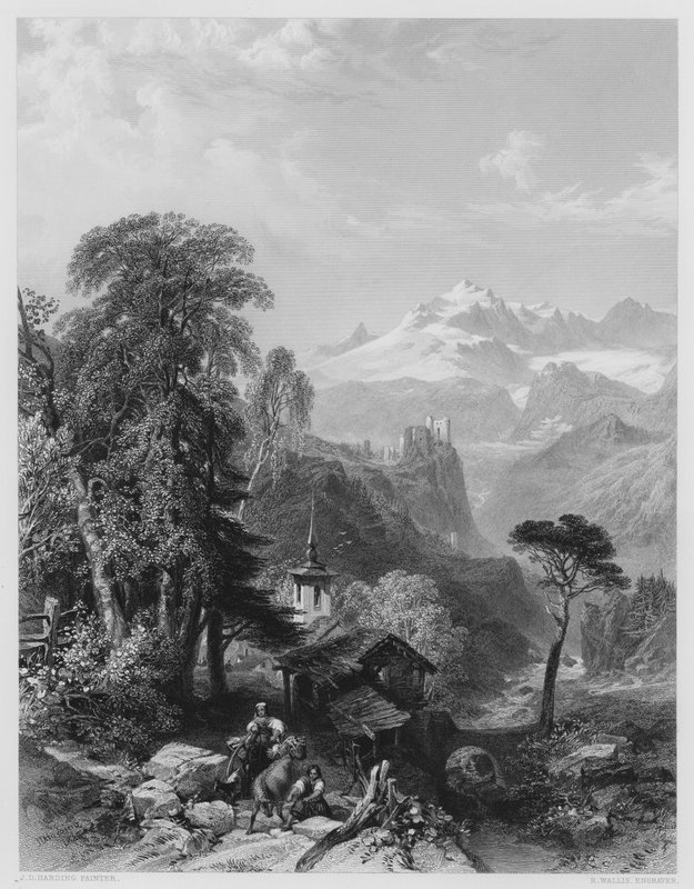 Val St Nicola, Zwitserland door James Duffield Harding