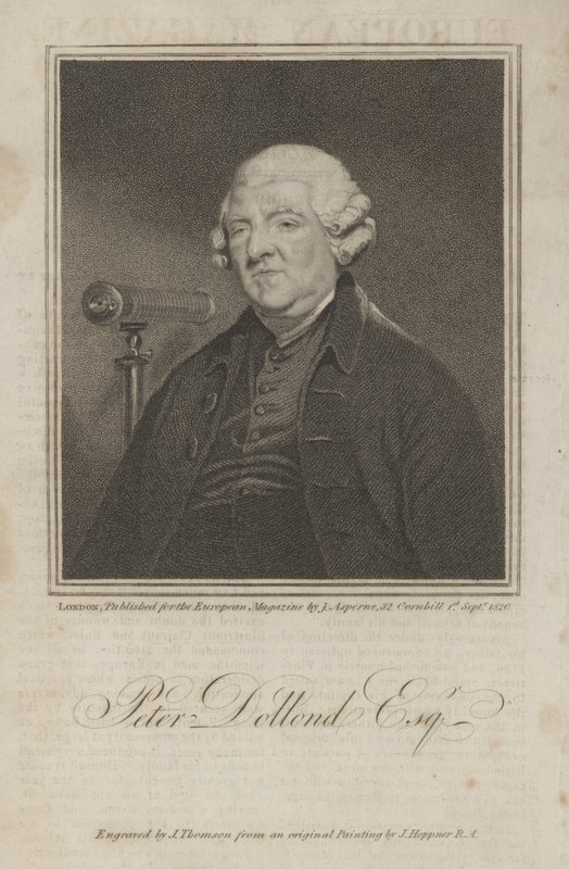 Peter Dollond Esq door James Thomson