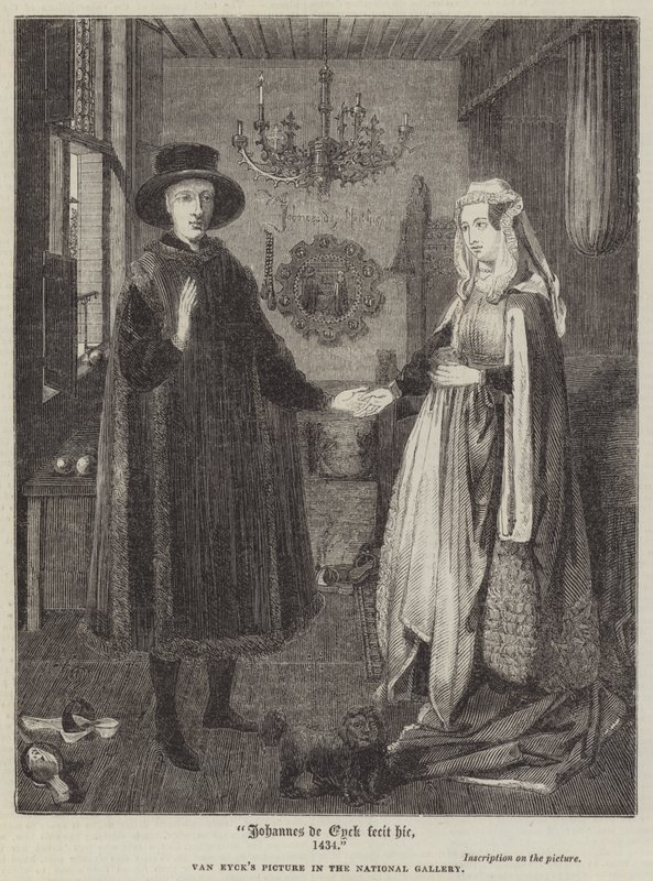 Johannes de Eyck fecit hic door Jan van Eyck