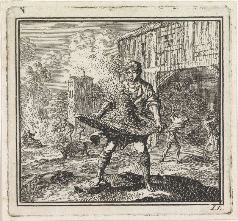 Man scheidt het kaf van het koren door Jan Luyken