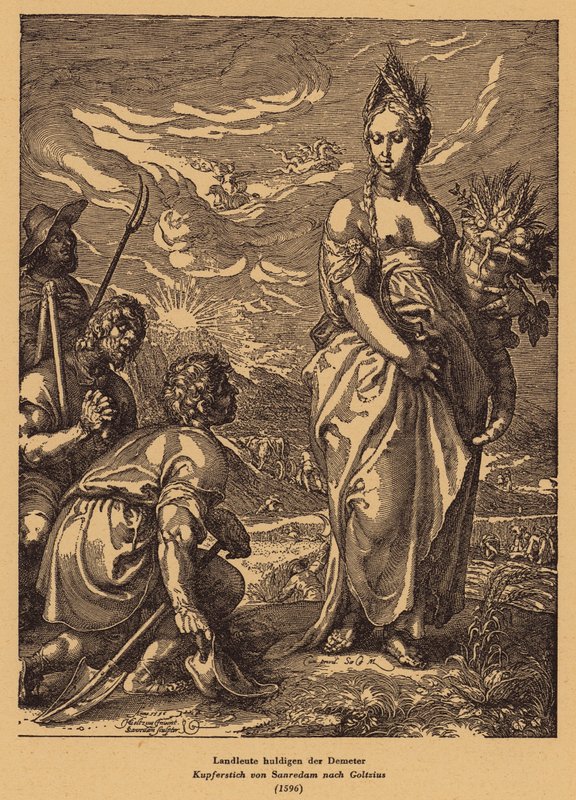 Verering van Demeter (Ceres) door Jan Saenredam